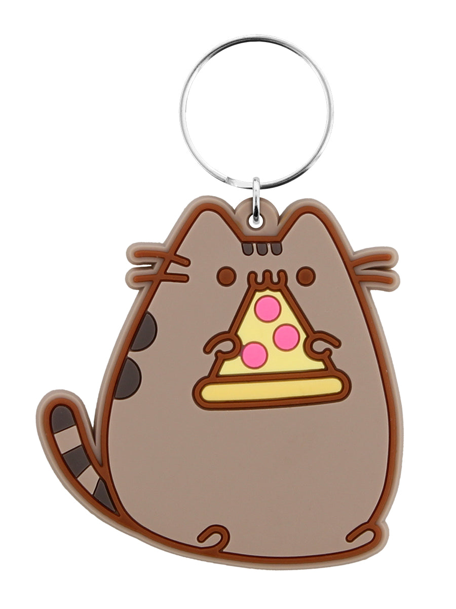 Pusheen The Cat keychain - pizza kitty – MadeByAutumnsMommy