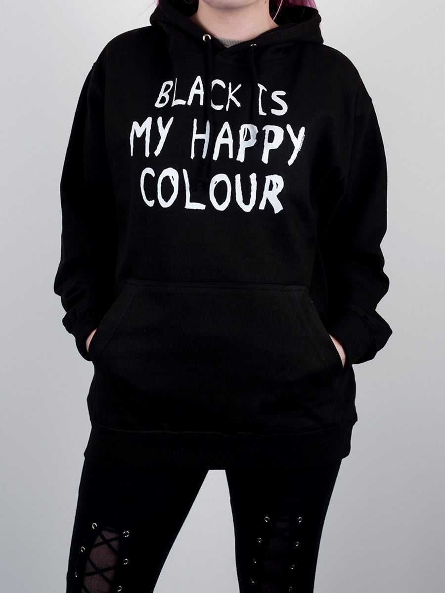 Black Is My Happy Colour Men s Black Hoodie