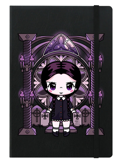 Mio Moon Miss Addams A5 Hard Cover Black Notebook