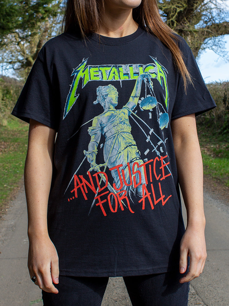 Metallica t shirt shop and justice for all