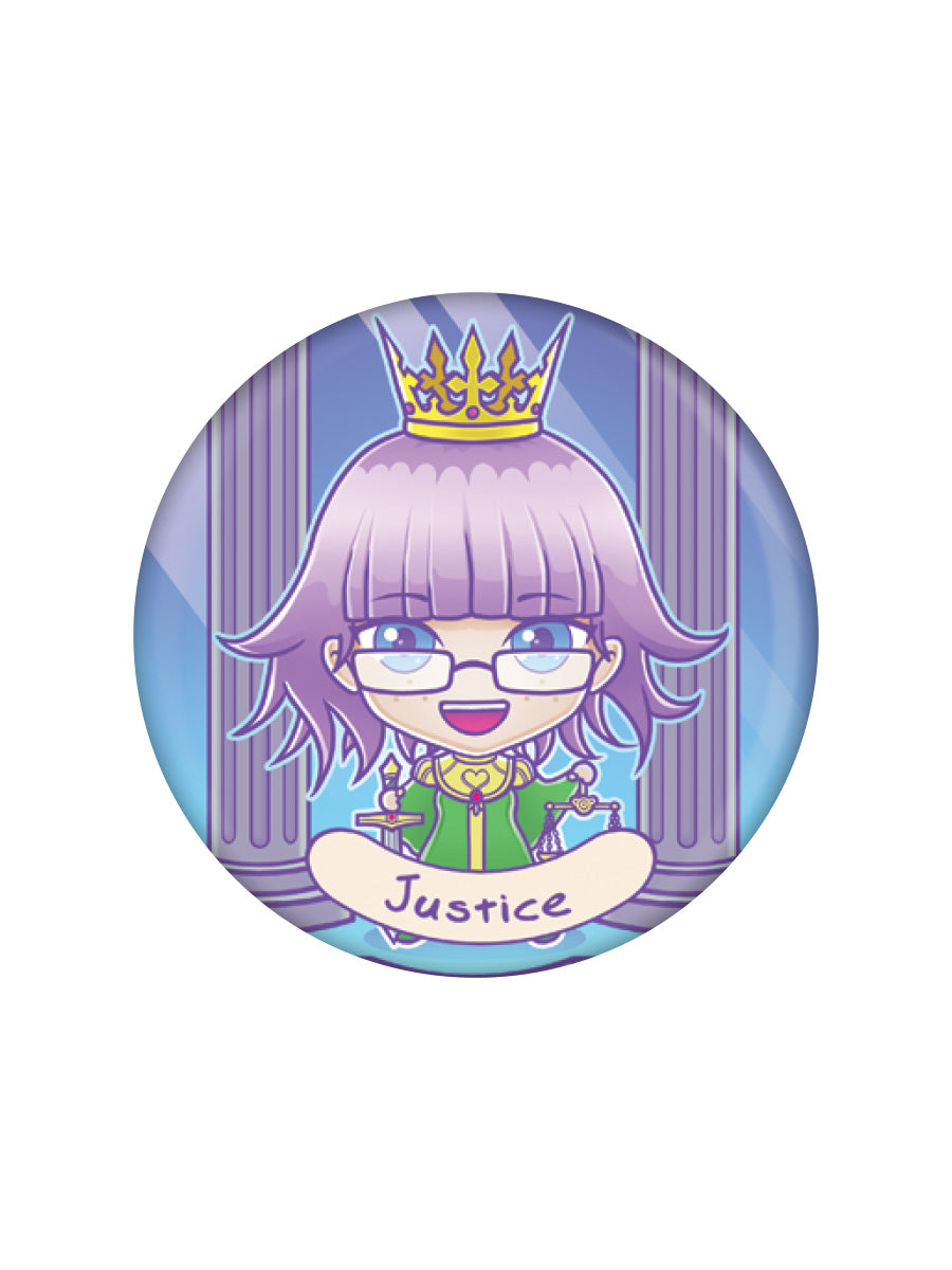 Deadly Tarot Kawaii Justice Badge