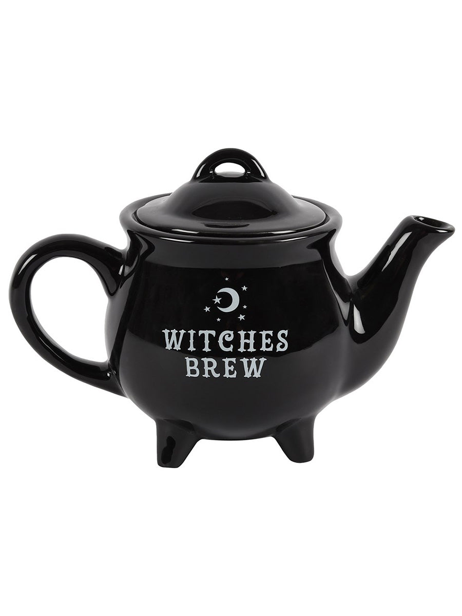 Witches Brew Black Ceramic Teapot