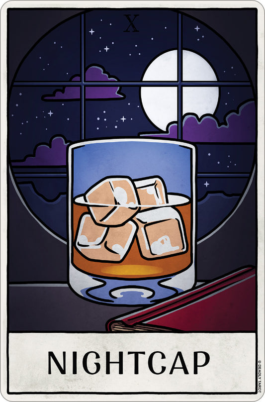 Deadly Tarot Life - Nightcap Small Tin Sign