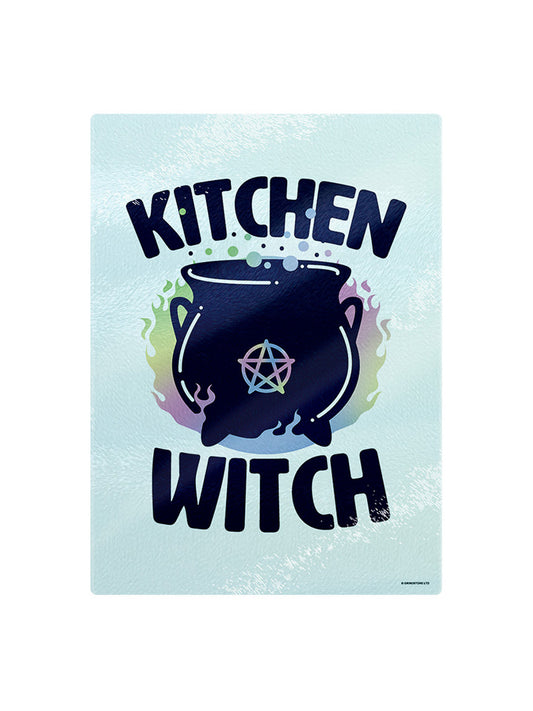 Kitchen Witch Small Rectangular Chopping Board