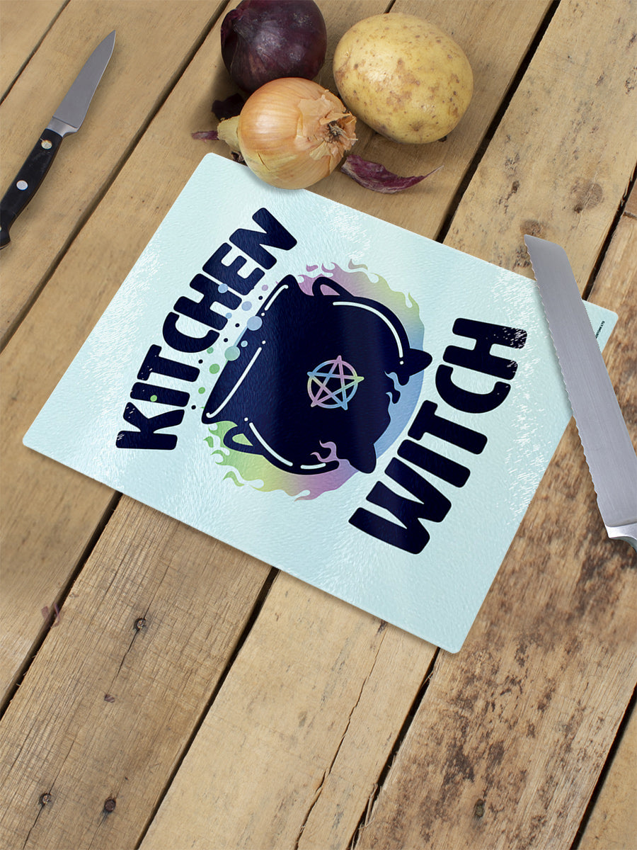 Kitchen Witch Small Rectangular Chopping Board