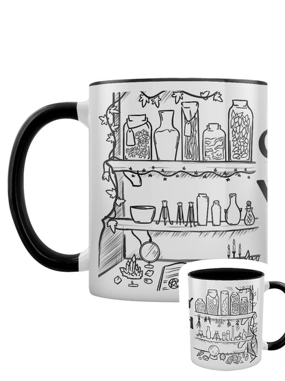 Crazy Witch Life Black Inner 2-Tone Mug