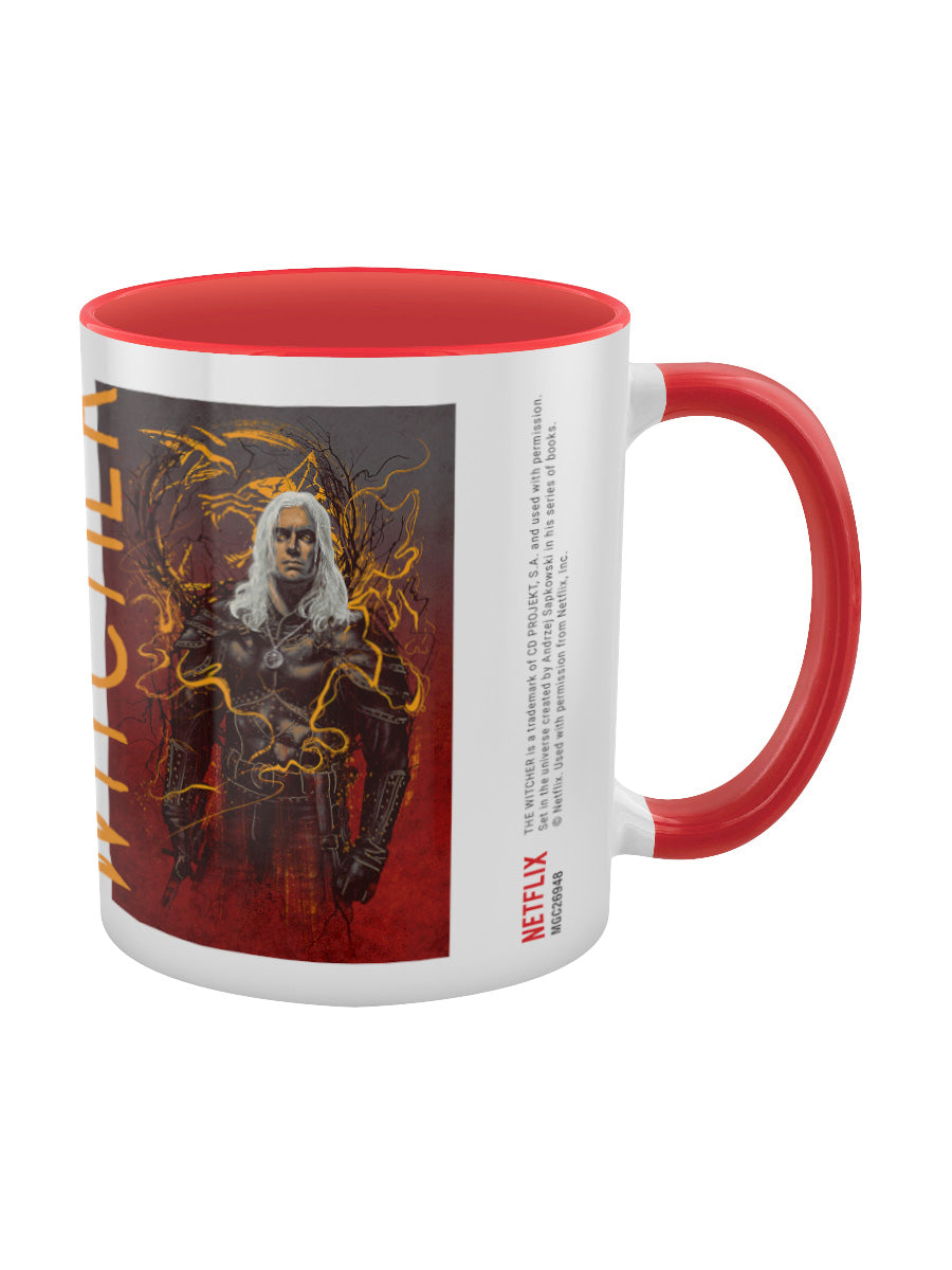 The Witcher (Geralt The Wolf) Red Coloured Inner Mug