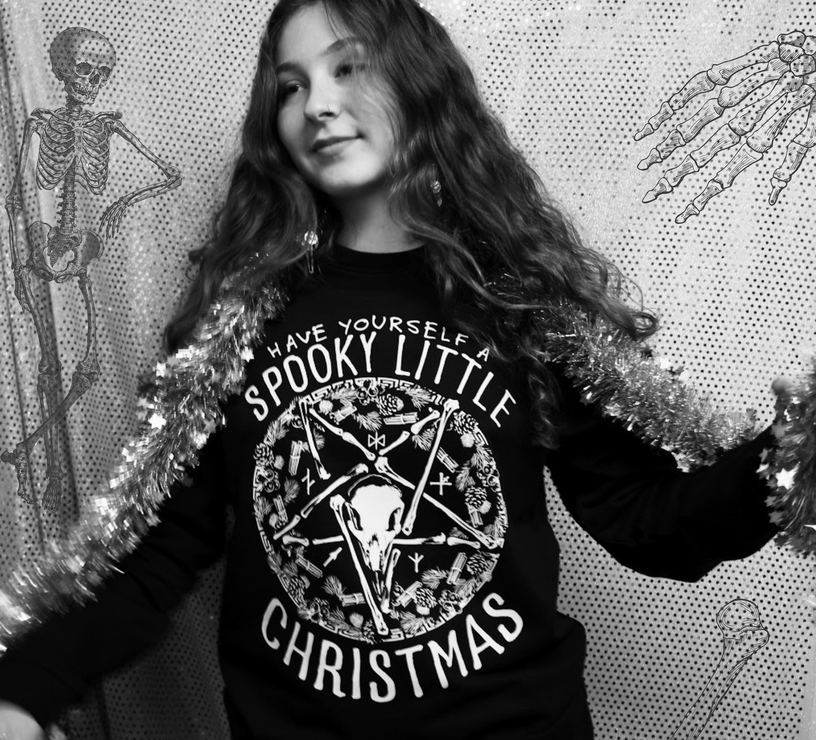 Have Yourself A Spooky Little Christmas Ladies Black Christmas