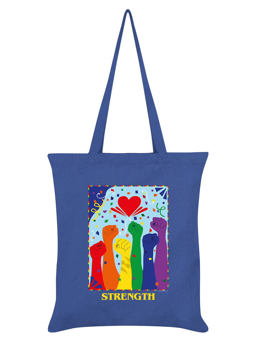 Deadly Tarot Pride Strength Cornflower Blue Tote Bag