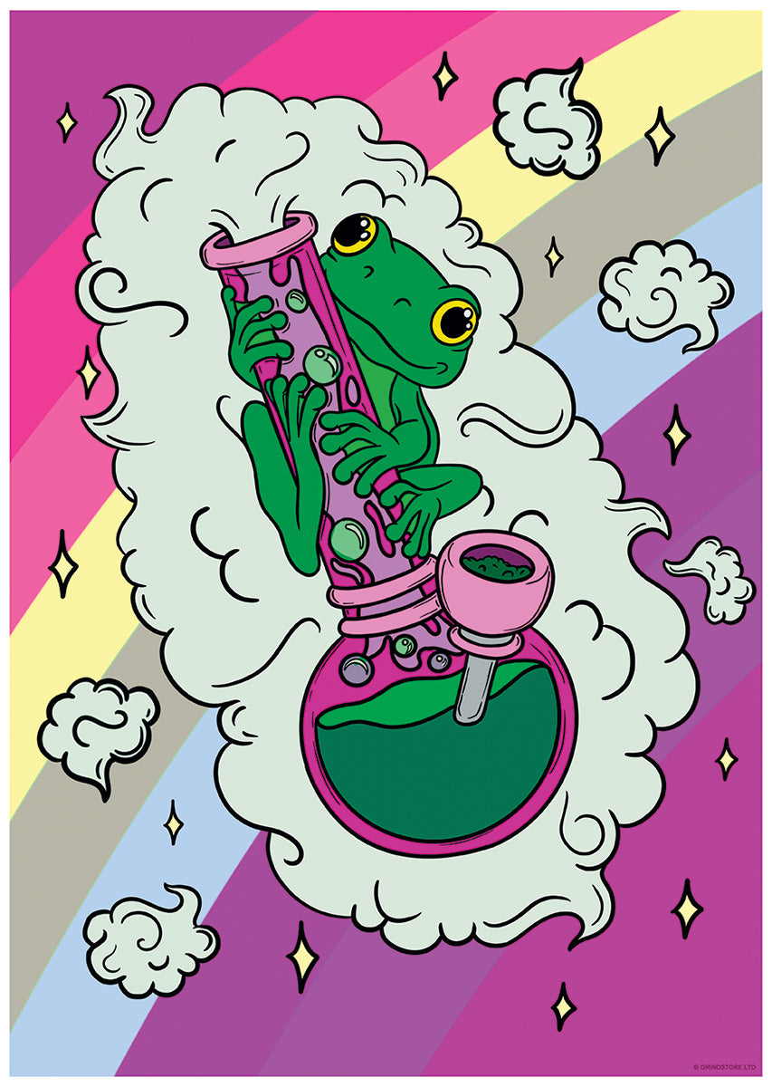 Frog Bong Rainbow Mini Poster – Grindstore