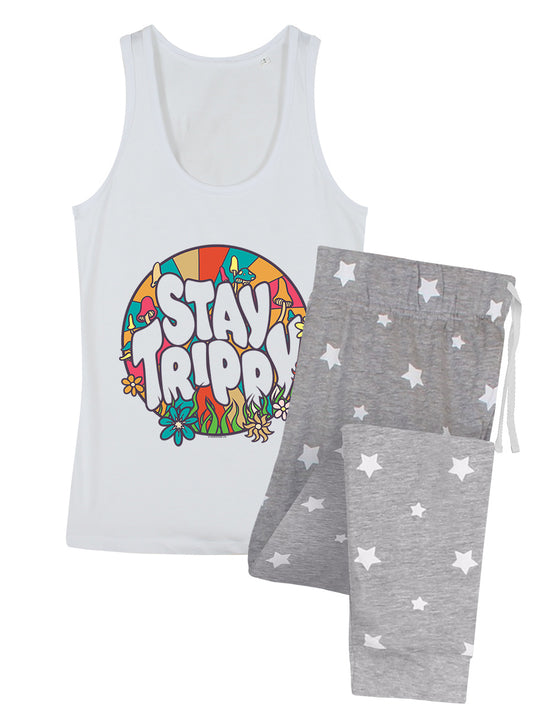 Stay Trippy Ladies Long Pyjama Set