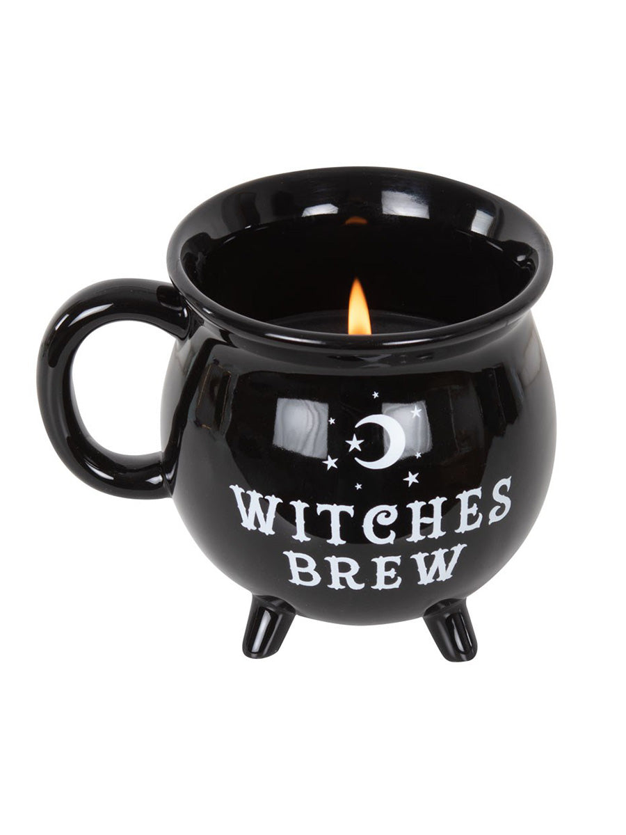 Witches Brew Cauldron Mug Candle