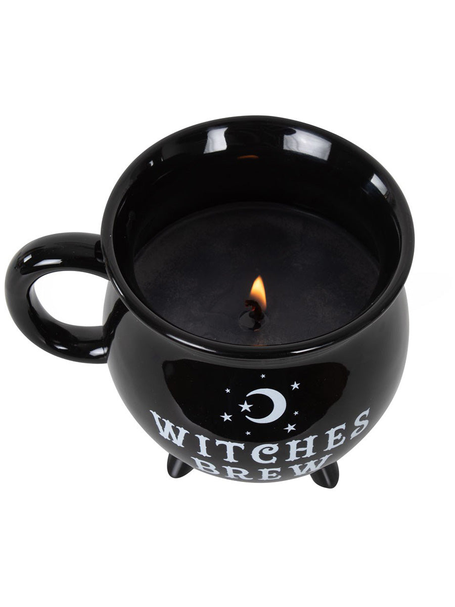 Witches Brew Cauldron Mug Candle