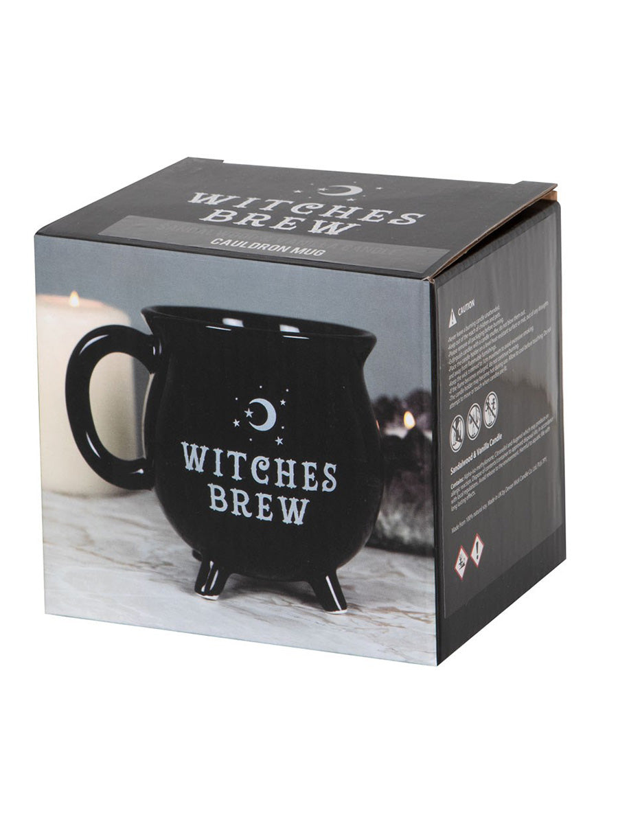 Witches Brew Cauldron Mug Candle