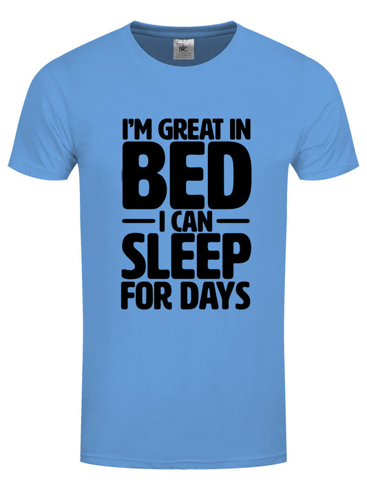 I'm Great In Bed Men's Blue T-Shirt