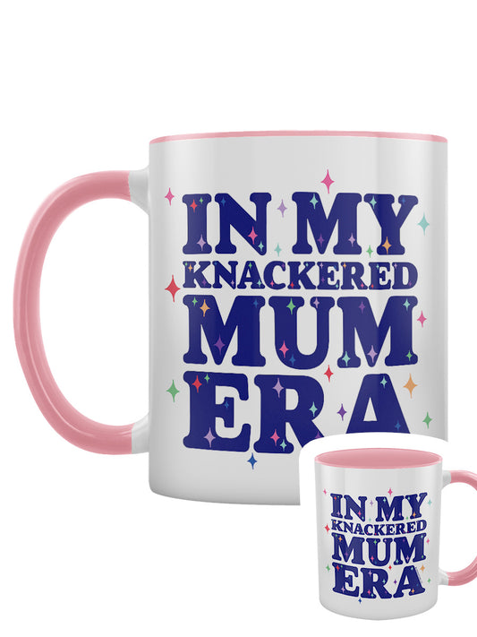 In My Knackered Mum Era Pink Inner 2-Tone Mug