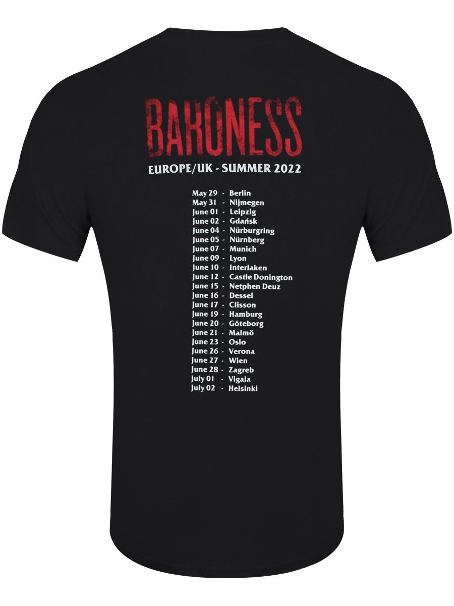 Baroness Razor Bloom 2022 Tour Men's Black T-Shirt