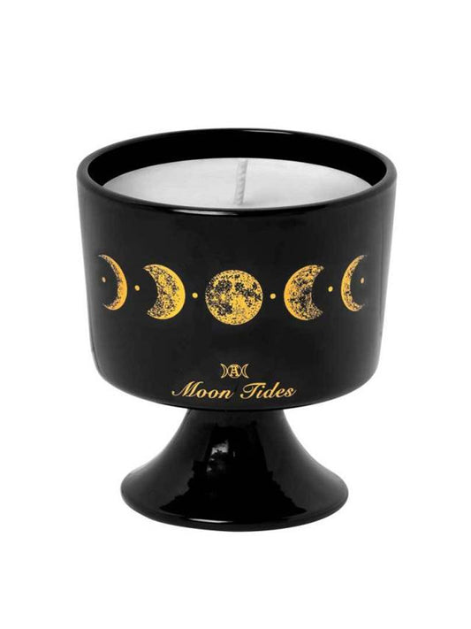 Alchemy Moon Tides Black Cedar Scented Candle Goblet