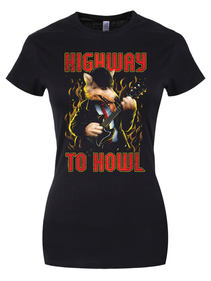 Playlist Pets Highway To Howl Ladies Black T-Shirt