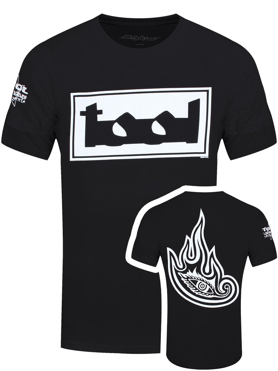 Tool Wirebox Back and Sleeve Print Men's Black T-Shirt