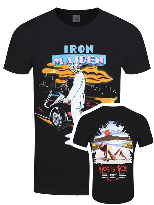 Iron Maiden Vice Is Nice Men's Black T-Shirt