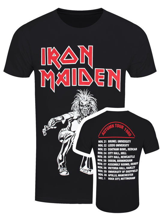 Iron Maiden Autumn Tour 1980 Men's Black T-Shirt