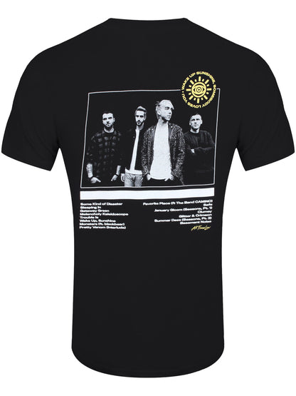 All Time Low Wake Up Sunshine Track List Men's Black T-Shirt