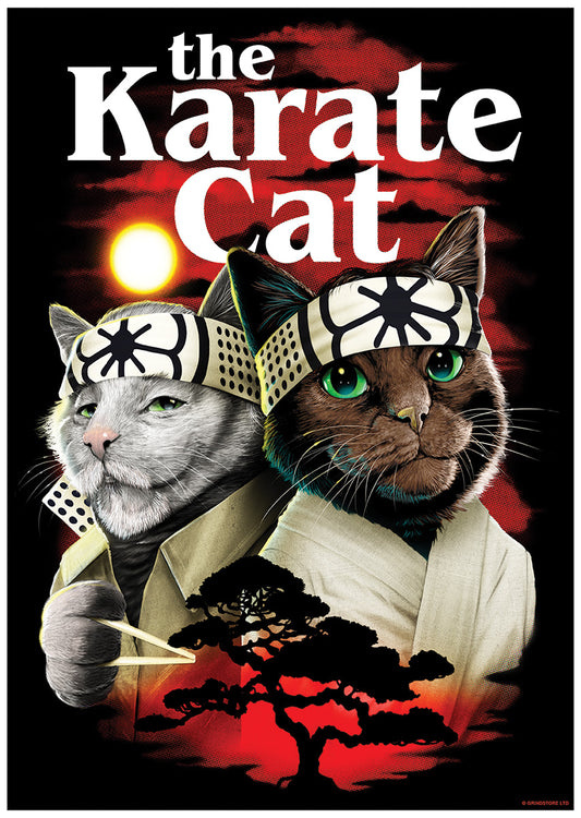 Horror Cats The Karate Cat Mini Poster