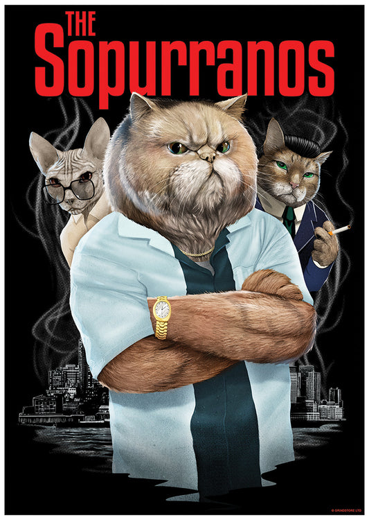 Horror Cats The Sopurranos Mini Poster