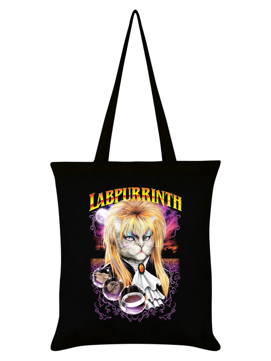 Horror Cats Horror Cats Labpurrinth Black Tote Bag