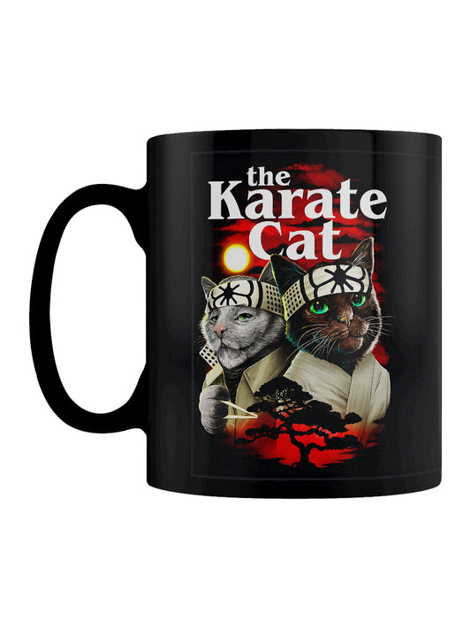 Horror Cats The Karate Cat Black Mug