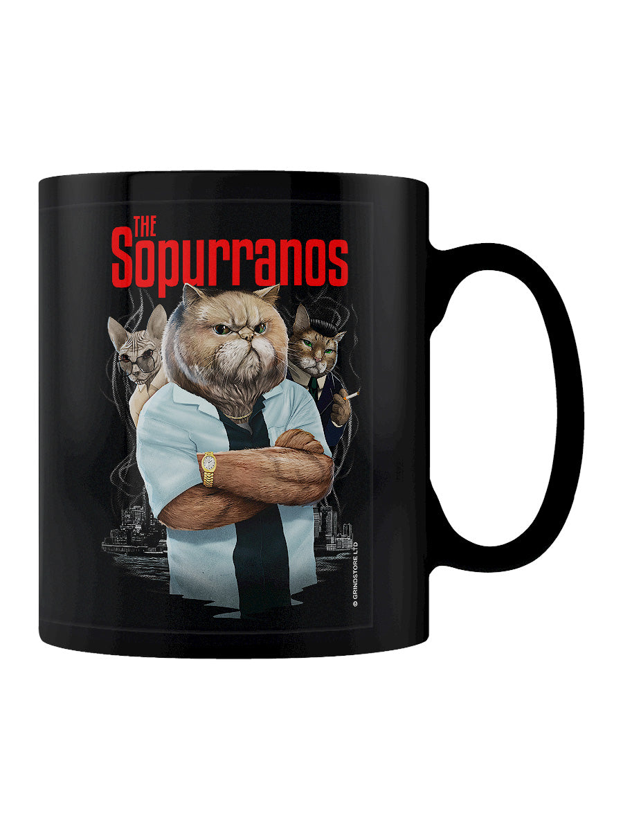 Horror Cats The Sopurranos Black Mug