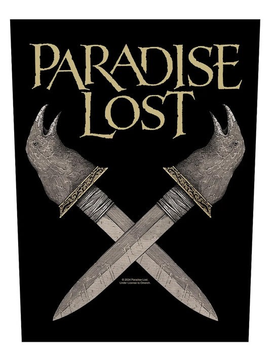 Paradise Lost Obsidian Dagger Back Patch