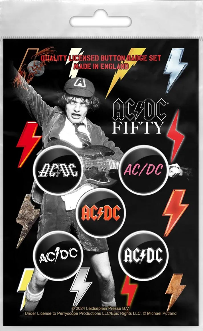 AC/DC Bolt Array Badge Pack