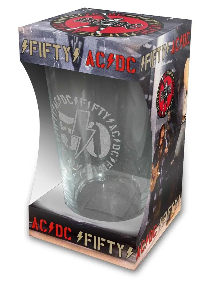 AC/DC Fifty Drinking Glass