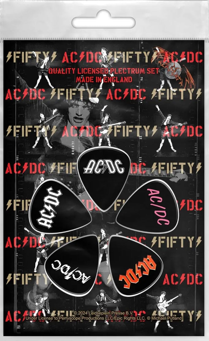 AC/DC Fifty Plectrums 5-Pack