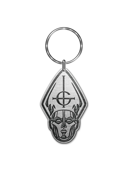 Ghost Papa Head Keyring