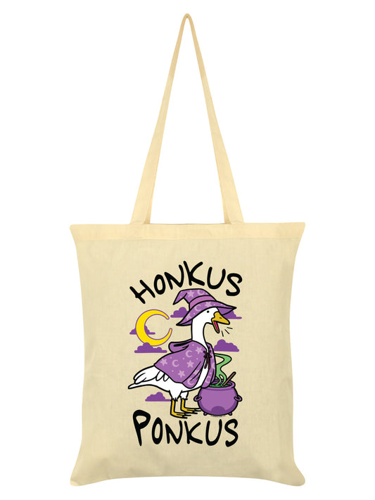 Silly Goose Honkus Ponkus Cream Tote Bag