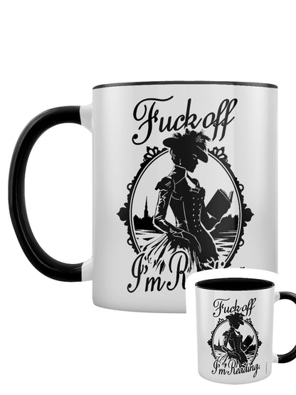 Fuck Off I'm Reading Black Inner 2-Tone Mug