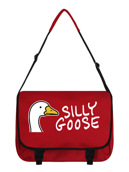 Silly Goose Red Messenger Bag