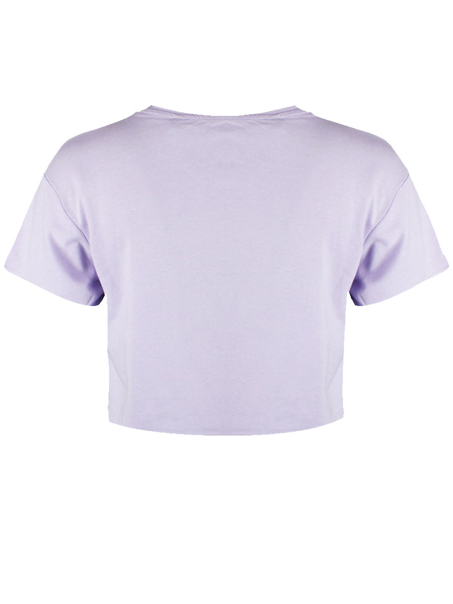 White Witch Lilac Boxy Crop Top