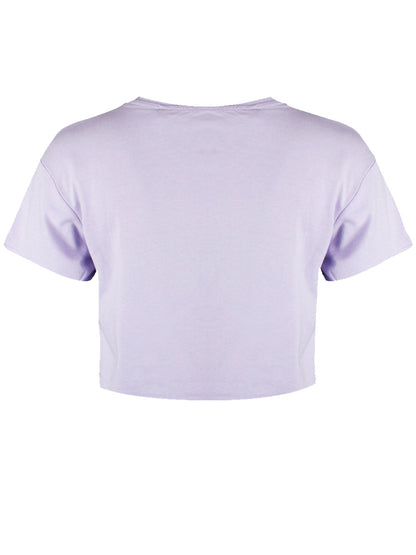 Nerdy, Dirty, Inked & Curvey Lilac Boxy Crop Top