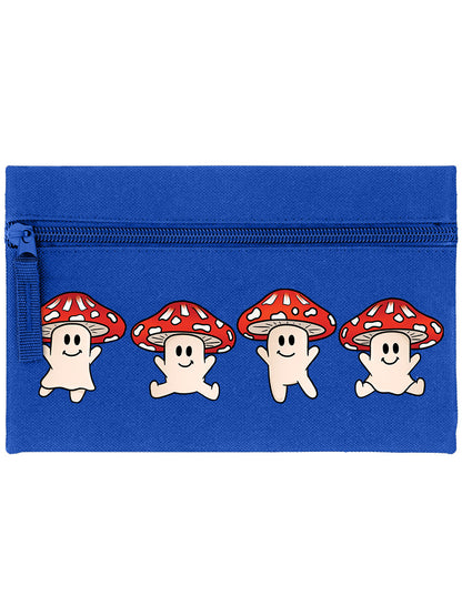 Little Mushrooms Royal Blue Pencil Case