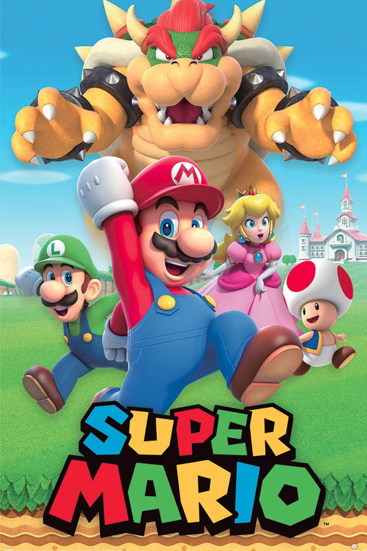 Super Mario Character Montage Maxi Poster