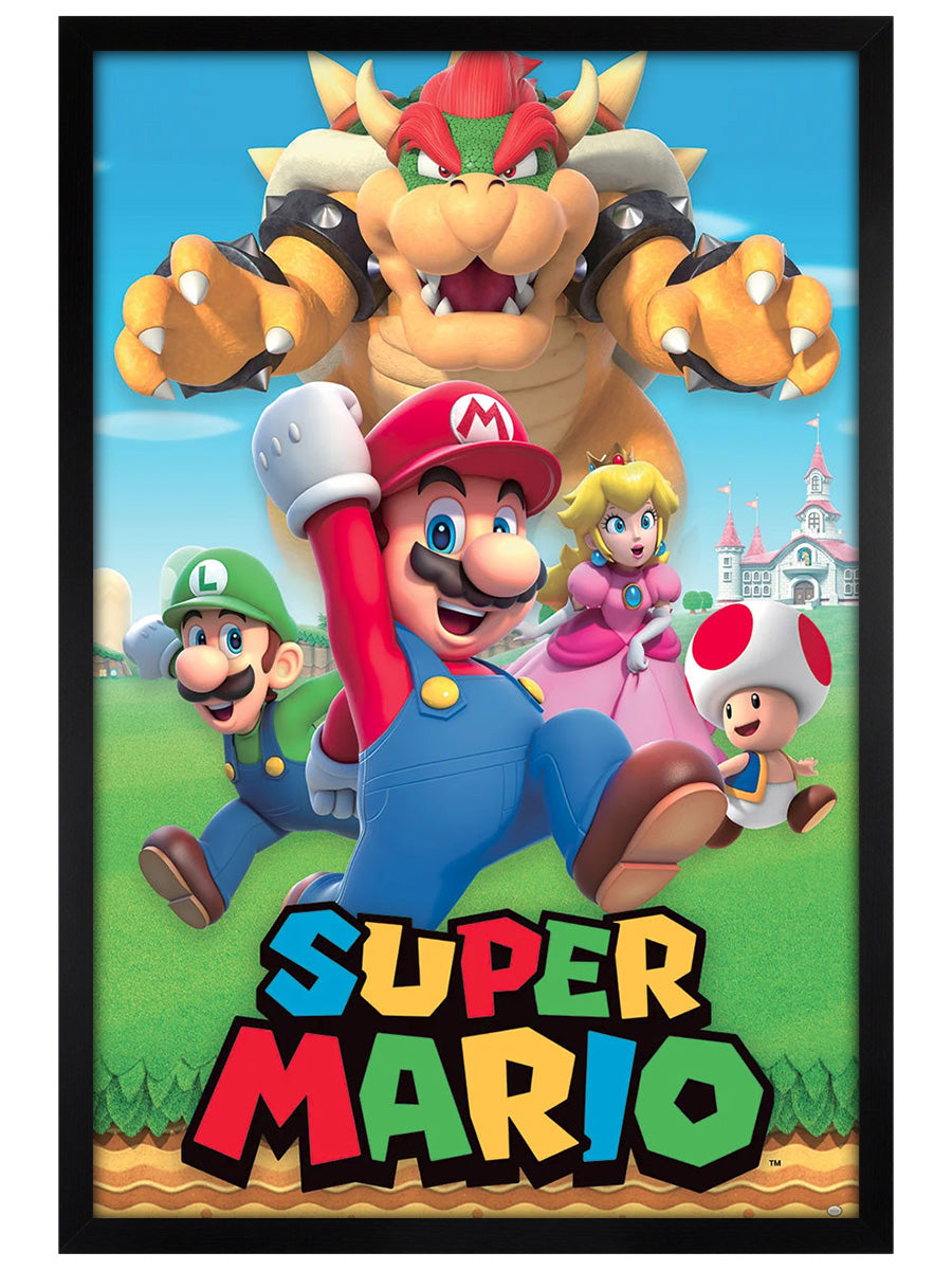 Super Mario Character Montage Maxi Poster