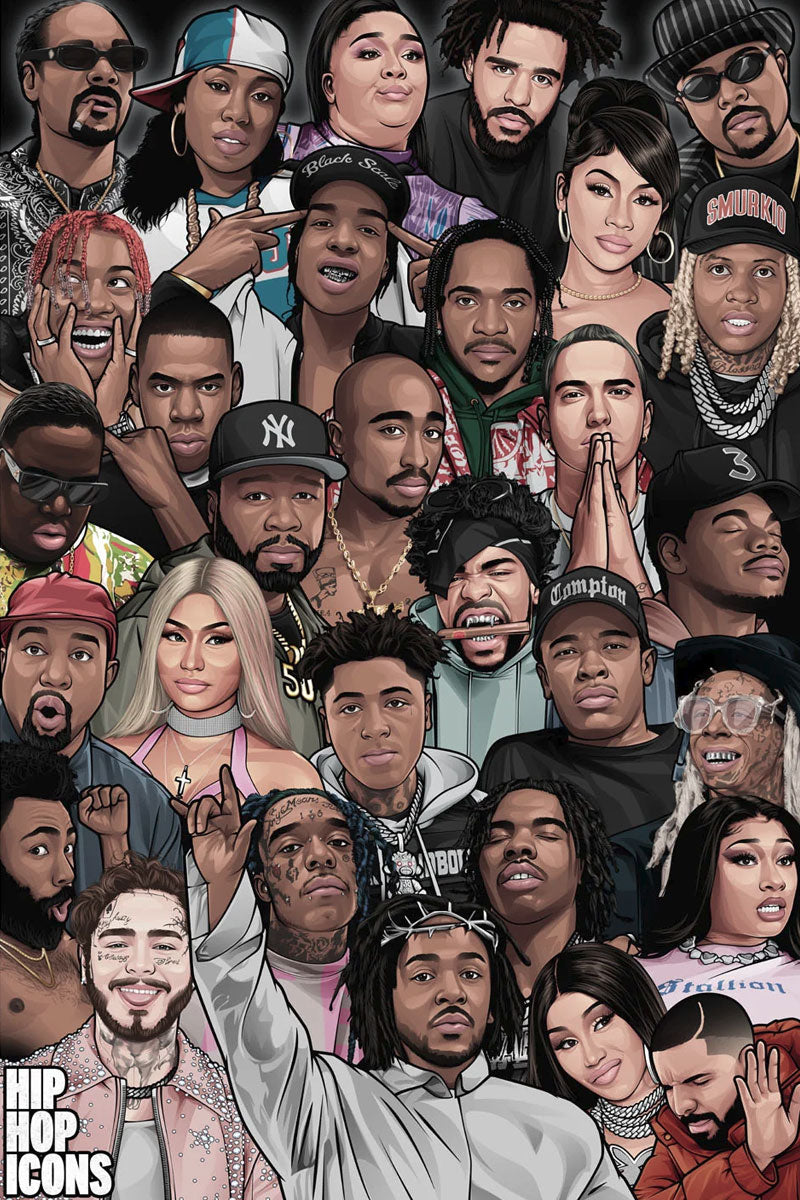 Hip Hop Icons Maxi Poster