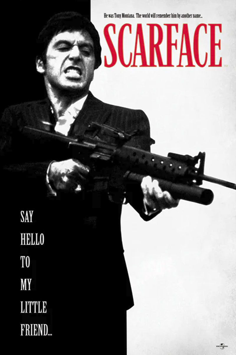 Scarface Say Hello To My Little Friend Maxi Poster