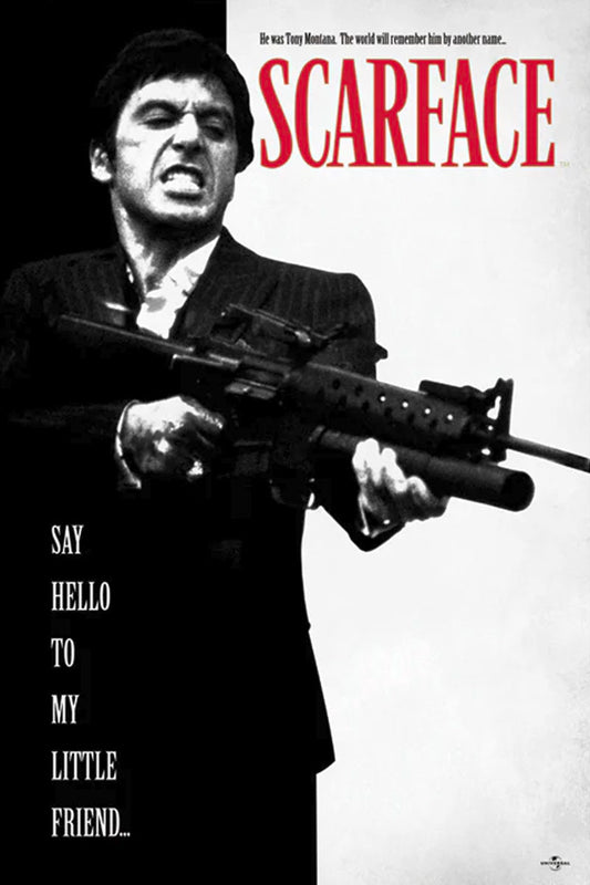 Scarface Say Hello To My Little Friend Maxi Poster