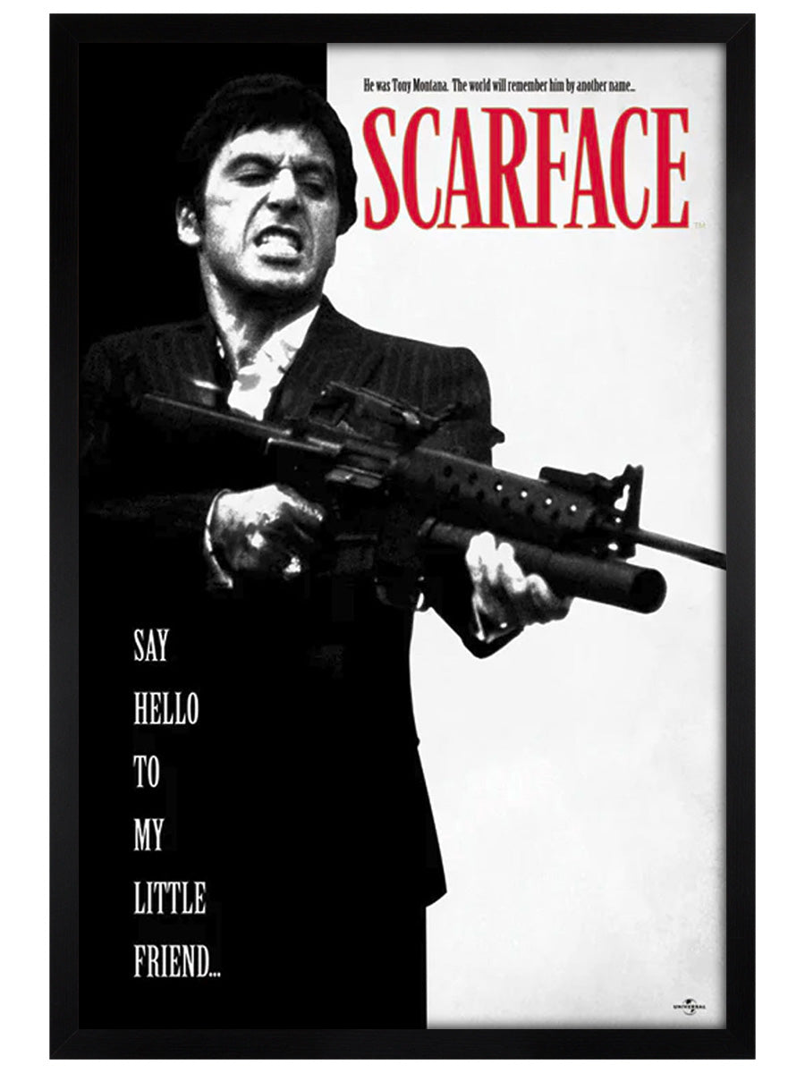 Scarface Say Hello To My Little Friend Maxi Poster