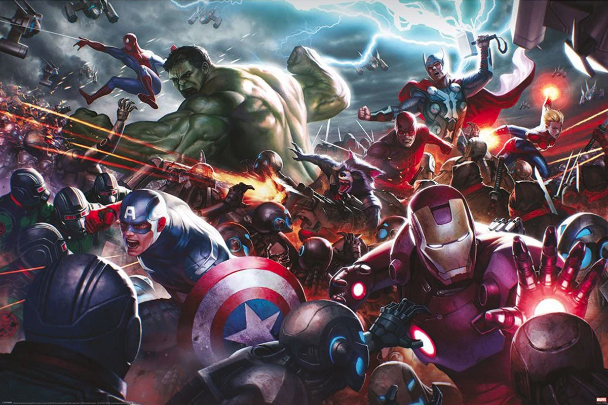 Marvel Future Fight Heroes Assault Maxi Poster